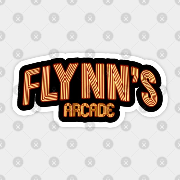 Front and Back Flynn's Arcade - Lightcycles Sticker by DistractedGeek